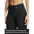 thumbnail image 3 of BALEAF Women's Fleece Lined High Waisted Petite Leggings Water Resistant Thermal Warm Tights Ski Hiking Petite Pants with Pockets 25" Black M, 3 of 6
