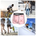 thumbnail image 7 of Men's Boxer Briefs, red hockey sticks pink Soft Comfy Mens Underwear Boxer Briefs Breathable With Widen Waist, 7 of 7