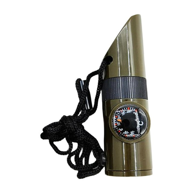 Silbato de supervivencia, silbato de señal, silbato de seguridad con brújula, vidrio de lectura para pesca, emergencia, escalada, campamento, viajes