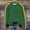 Green, variant on Royisotas Long Sleeve Plus Size Sweatshirts for Women Striped Fall and Winter Trendy Pullover Casual Crewneck Green Loose Fit No Hood Tops