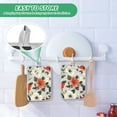 thumbnail image 4 of Yayeee Pot Holders Kitchen Heat Resistant with Pocket 7"x9.8" Cotton Oven Cooking Hot Pads, Large Red Floral Pattern, 4 of 7