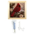 thumbnail image 3 of DIY Yarn Poke Painting Kit for Christmas, 20cm Punch Needle Craft Set with Wooden Frame, Santa Snowman Handmade Home Decor, 3 of 5