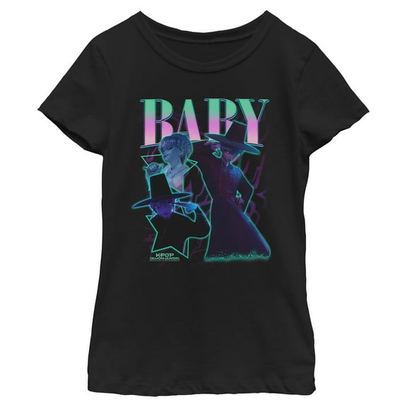 Girls KPop Demon Hunters Baby Saja Collage T Shirt