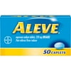 Aleve Pain Reliever/Fever Reducer Naproxen Sodium Caplets, 220 mg, 50 Ct
