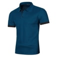 thumbnail image 5 of DagobertNiko Mens Shirts Solid Color Breathable Button Turndown Collar Casual Premium Short Sleeve Summer Top, 5 of 5
