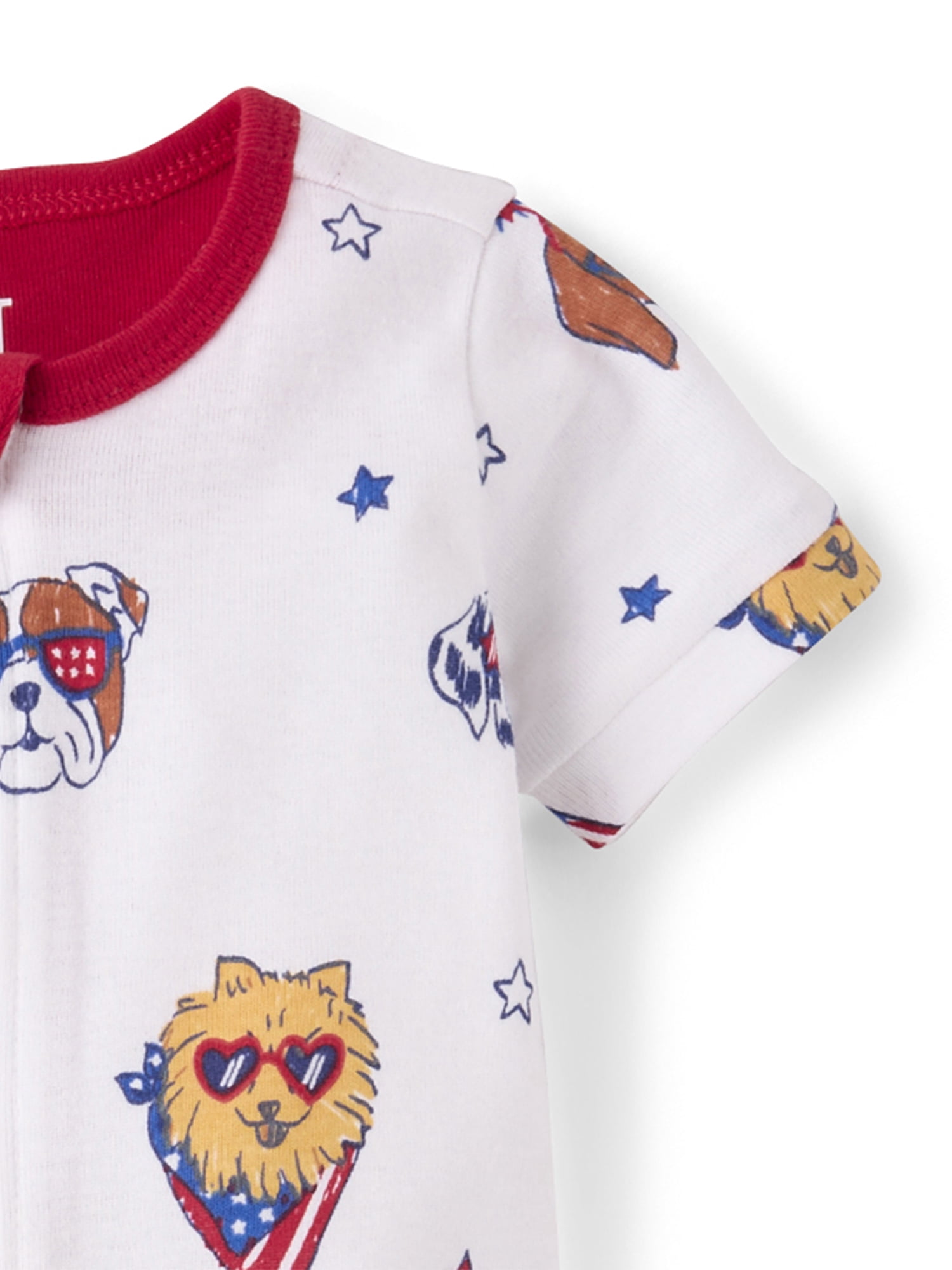 The Children's Place Baby & Toddler Short Sleeve Snug Fit Cotton One Piece PJs, Sizes NB-5T