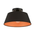 thumbnail image 3 of 51357-04 Livex Lighting Palma - 1 Light Semi-Flush Mount In Transitional Style-7.5 Inches Tall and 13 Inches Wide-Black Finish, 3 of 8