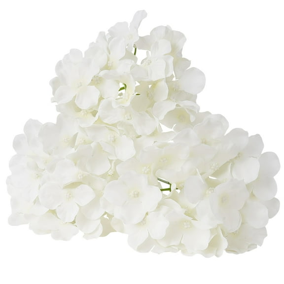 KFFKFF Synthetic Blooms, 65 count Authentic Appearance White Silk Imitation Hydrangea Bunch, White False Nuptial Shower with Stalks for Handmade Marriage Posies, Household Centerpiece Designs
