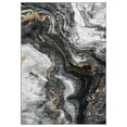 thumbnail image 2 of Washable Area Rug 8x10 Modern Abstract Accent Carpet, Non-Slip TPR Backing, Ultra Soft Low Pile Pearl Velvet, for Bedroom Living Room Kitchen, 2 of 8
