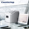 thumbnail image 5 of Simzlife 40lbs/24H Countertop Ice Maker, 24 Ice Cubes Ready in 12 Min, Self-Cleaning (Silver), 5 of 7