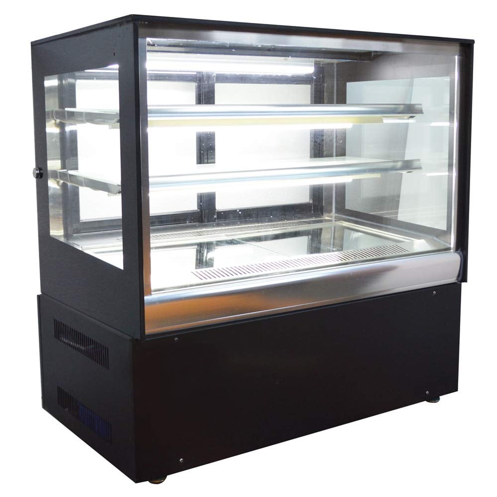 INTBUYING Commercial 48" Glass Refrigerated Cake Pie Showcase Bakery