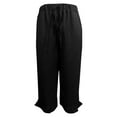 thumbnail image 4 of iHPH7 Capri Pants for Women Travel Pants Women Womens Fall Pants Wide Leg Pants Woman Ruffle Pants Women Palazzo Pants for Women Trousers Pants for Women Black L, 4 of 5