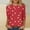 Multicolor, variant on Vetsdori 3/4 Sleeve Shirts for Junior Summer Plus Size Blouses Gifts for Girlfriend Valentine Casual Graphic,Crew Neck Ladies Tops Cute