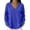 Blue, variant on Uaswgudfs Women's Sweater Loose Fit Long Sleeve V Neck Scalloped Lace Trim Ribbed Knit Casual Pullover Top for Autumn Winter