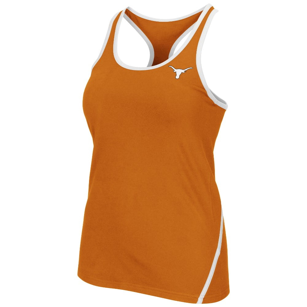 Texas Longhorns Women's NCAA "Rapid" Performance Racer Back Tank Top by Colosseum
