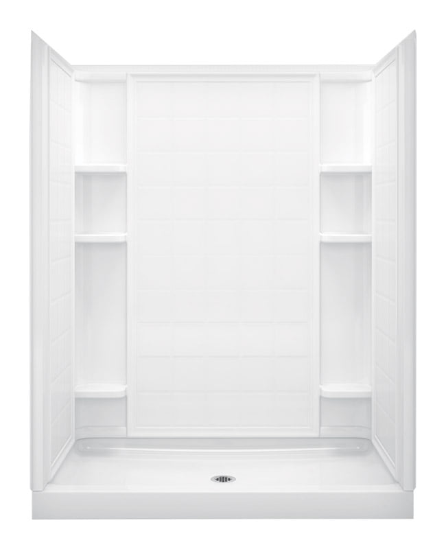 Sterling Ensemble 601/4" x 34" White Shower Base