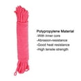 thumbnail image 3 of Uxcell Polypropylene Rope Braid Cord 30M/98.5ft 8mm Dia Pink, 3 of 6