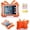 02# Orange Butterfly, variant on HCTian Kids Case for iPad mini 5/Mini 4/Mini 3/Mini 2/Mini 1 with Kickstand Soft EVA Foam Lightweight Shockproof Stand Cover for iPad mini 5th/4th/3rd/2nd/1st Generation 7.9"