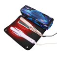 thumbnail image 3 of Hair Tool Organizer Bag with Heat Resistant Mat Removable Travel Storage Case for Hot Air Brushes Curling Irons Blue Bunny, 3 of 8