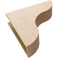thumbnail image 6 of 7"W x 28"D x 28"H Thin Carmel Rough Cedar Woodgrain TimberThane Corbel, Primed Tan, 6 of 6