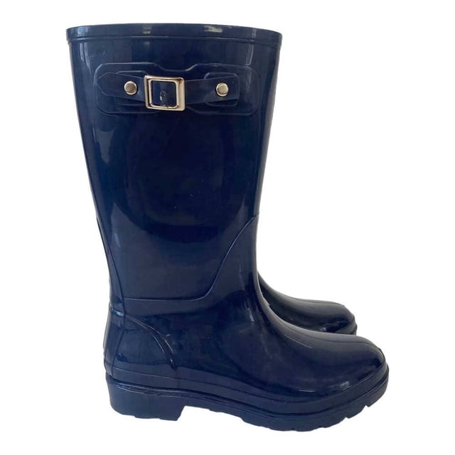 Botas George para Dama Liso Azul Marino Talla 26