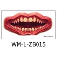 thumbnail image 2 of Wovilon Halloween Decorations Indoor 2023 New Halloween Prank Makeup Temporary Halloween Clown Horror Mouth Stickers Removable And Realistic Temporary Kit, Halloween Makeup Props, 2 of 4