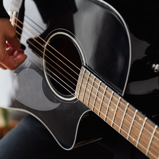 Moluckfu 1Ud Guitarra Pickguard Transparente De Pet Protector Resistente Antiarañazos Fácil De Usar