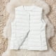 thumbnail image 5 of Abrigo informal sin mangas y sin capucha para mujer, chaquetas y abrigos de invierno a la moda, cálido, acolchado, de plumón, sin mangas, sólido, blusa, chaqueta para mujer, 5 of 9
