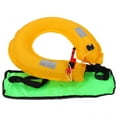 thumbnail image 1 of Herwey Inflatable Life Jacket Waist Belt Flotation Device With Reflective Tapes and Whistle, 1 of 9