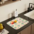 thumbnail image 5 of Yayeee Dish Drying Mat for Kitchen Counter 16" x 18" Microfiber Super Absorbent Coffee Decorative Pad, Retro Symmetrical Stars, 5 of 9