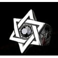 thumbnail image 3 of Retro Personality Fashion Domineering Six-pointed Star With Diamond Ring For Men, 3 of 6