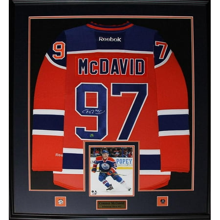 Facsimile Autographed Connor McDavid Edmonton Blue Reprint Laser Auto Hockey  Jersey Size Men's XL at 's Sports Collectibles Store