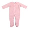 thumbnail image 1 of My Blankee Minky Dot Footie Romper, Pink, 5, 1 of 2