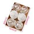thumbnail image 4 of Christmas Ball Ornaments 6 Pcs - 3 inch Large Shatterproof Christmas Balls, Translucent Painting Decorations Indoor, Novel Holiday Party Hanging Ornaments for Xmas Tree, Wreath, Vines, Multicolor, 4 of 8