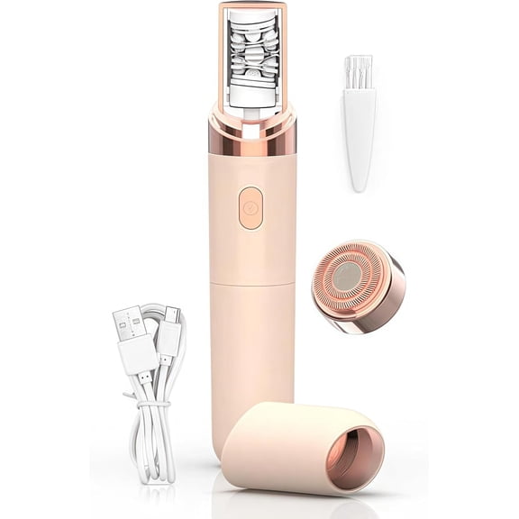 PluxyEpil Pro 3.0 Women Face Epilator - Painless Hair Remover, 2025 New Upgrades Rechargeable Portable Facial Hair Remover for Face, Hand, Legs, Washable (White1)