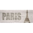 thumbnail image 2 of Kimberly, Allen 14x8 White Modern Wood Framed Museum Art Print Titled - Paris, 2 of 4