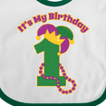 thumbnail image 4 of Inktastic Mardi Gras 1st Birthday Boys or Girls Baby Bib, 4 of 4