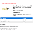 thumbnail image 2 of Water Temperature Sensor - Compatible with 1985 - 1989, 1991 - 1993 Toyota MR2 1986 1987 1988 1992, 2 of 2