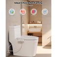 thumbnail image 4 of 2 Pack Bidet Attachment for Toilet, Non-Electric Dual Nozzle for Frontal & Rear Wash, Adjustable Water Pressure Control, Fresh Water Bidet Toilet Seat, Self Cleaning Water Sprayer, Chrome, 4 of 5