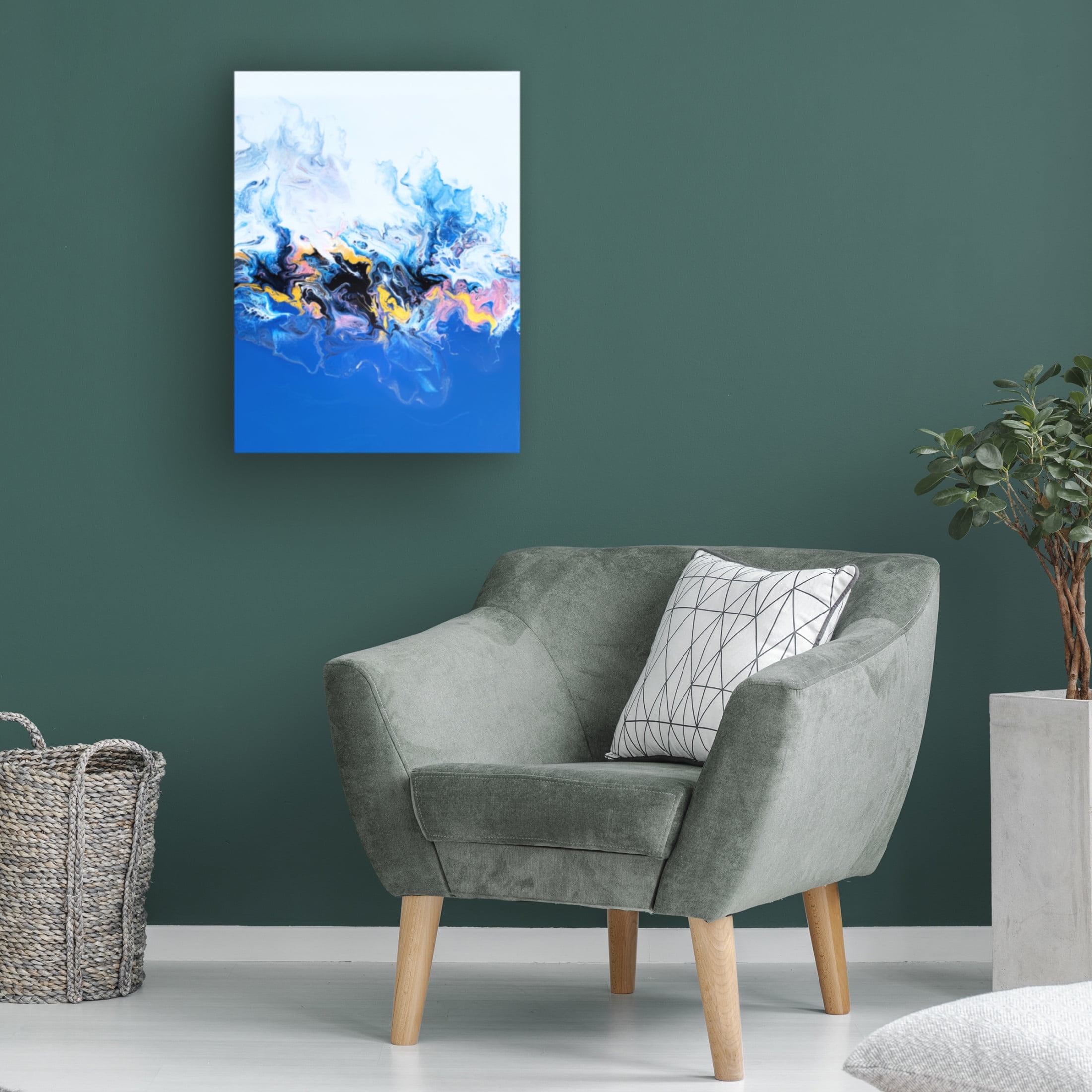 Trademark Fine Art Alyson Storms Periwinkle Rainbow Canvas Wall Art