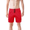 thumbnail image 2 of Pantalones cortos para correr para hombre, pantalones cortos de entrenamiento atléticos para deportes de gimnasio con cremallera, 2 of 7