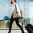 thumbnail image 5 of FORMRS Canvas Laptop Tote Bag for Women with 15.6" Computer Compartments Shoulder Handbag, Floral Blooms, 5 of 7