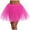 Hot Pink, variant on Riforla Womens High Quality Pleated Gauze Short Skirt Adult Tutu Dancing Skirt 3 Layered Womens Skirts Black One Size