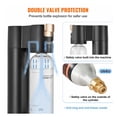 thumbnail image 5 of Sparkling Water Maker, Soda Maker Machine for Home Carbonating, Seltzer Water Starter Kit with 1L Bottle, CO2 Cylinder Compatible, Add Your Flavor, 5 of 7