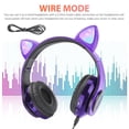 thumbnail image 3 of Auriculares Bluetooth 5.0, TSV Auriculares inalámbricos con orejas de gato Over-Ear, Auriculares ple, 3 of 6