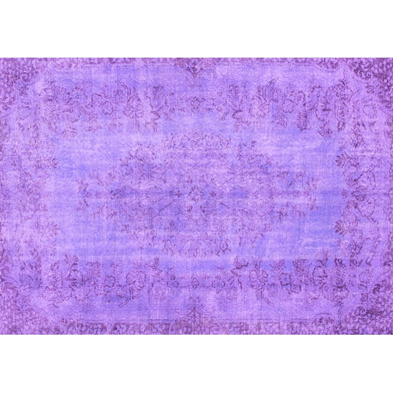 Ahgly Company Indoor Rectangle Persian Purple Bohemian Area Rugs, 8' x 10'