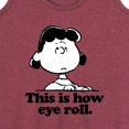 thumbnail image 3 of Peanuts - This Is How Eye Roll - Women's Racerback Tank Top, 3 of 6