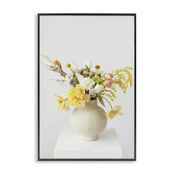 Stupell Industries Simple Vase Photography Botanical & Floral Photography Black Framed Art Print Wall Art, 12 x 18