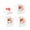 White, variant on 25-Pack Cupcake Boxes 3.5x3.5x3.5 Inch Pre-Assembled Individual Containers with Inserts