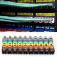 thumbnail image 3 of Cable Marker, Digital Number Tube Wire Number Label Tube Cable Marker Colorful Cable Straps Coded Clip on Plastic Cable, Cord Management, 3 of 8